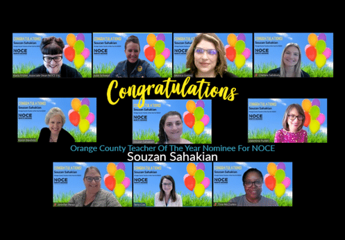 Congratulations Orange County Teacher of the Year Nominee for NOCE Souzan Sahakian