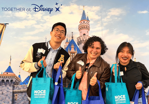 At the 2022 Career fair, three excited NOCE students where hired same day to work at the Disneyland parks.