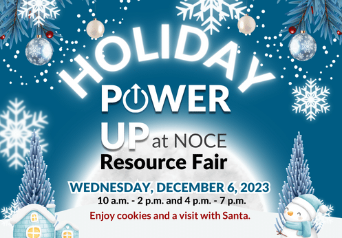 Holiday Power Up Resource Fair on Wednesday, December 6, 2023.