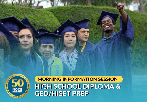February 27, 2024 Morning High School Diploma & GED/HiSET Prep Information Session