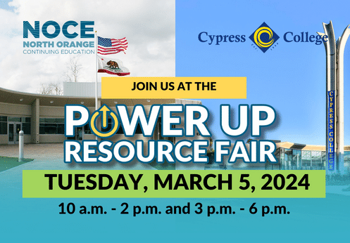 Join us at the Power Up Resource Fair on Tuesday, March 5, 2024 from 10 a.m. to 6 p.m.