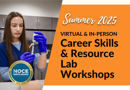 Summer 2025, Virtual & In-person Career Skills & Resource Lab Workshops