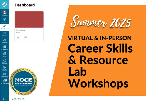 Summer 2025, Virtual & In-person Career Skills & Resource Lab Workshops