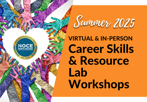 Summer 2025, Virtual & In-person Career Skills & Resource Lab Workshops